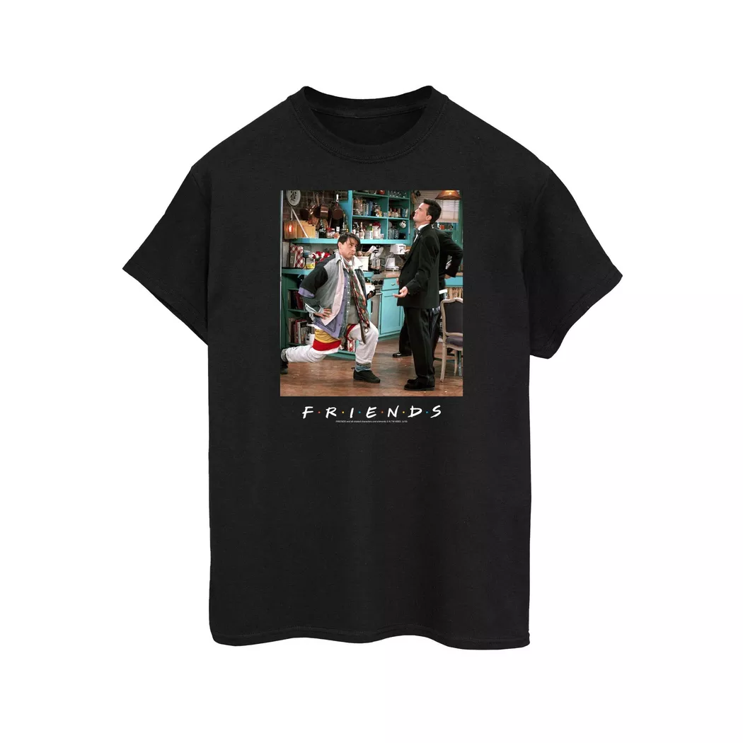 Friends - Lunges TShirt, für Damen, Schwarz, Größe XL