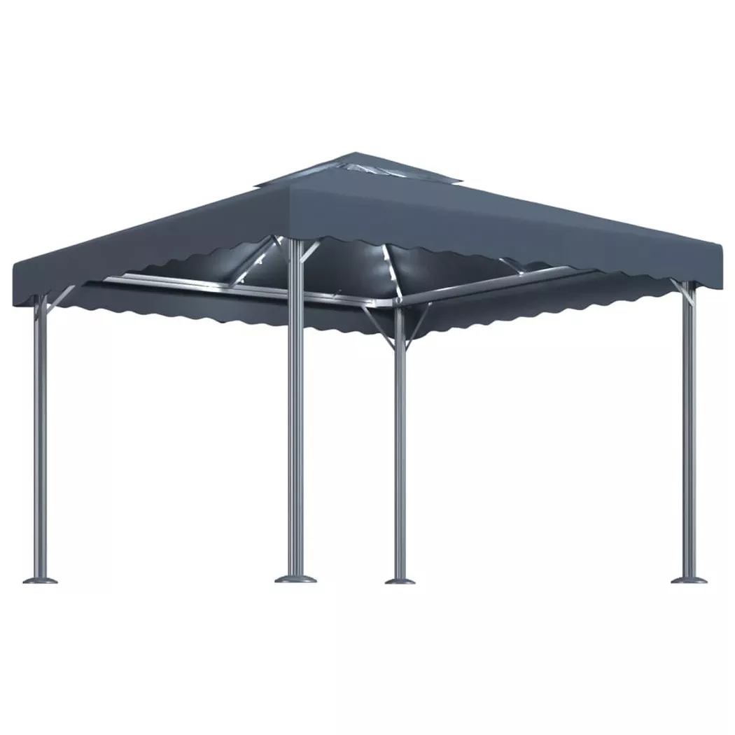 VidaXL - Gartenpavillon gewebe, One Size, Grau