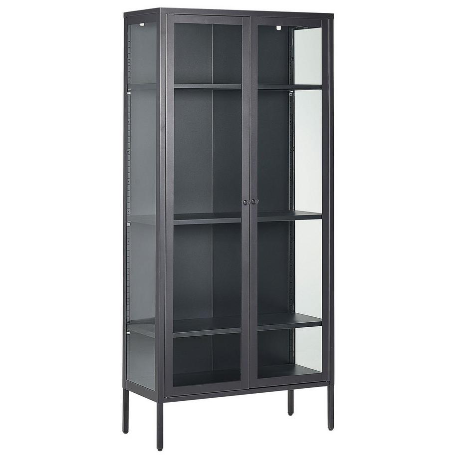 Vitrine mit Glastüren aus Stahl  HARTY