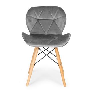 Northio 4er-Set Ess- und Wohnzimmerstühle aus Samt  