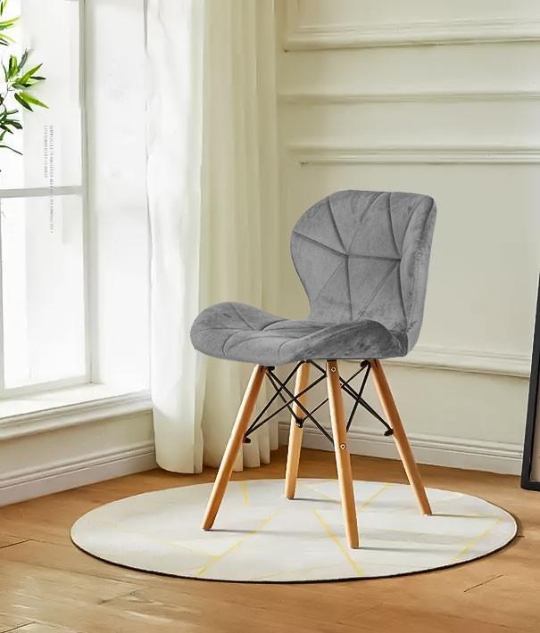 Northio 4er-Set Ess- und Wohnzimmerstühle aus Samt  