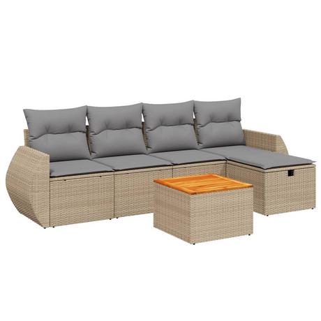 VidaXL Garten sofagarnitur poly-rattan  