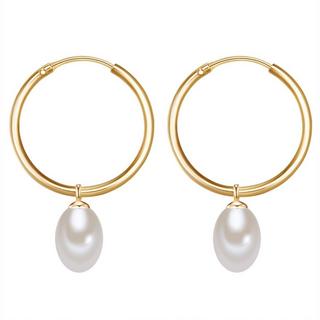 Valero Pearls  Femme Créoles en argent 