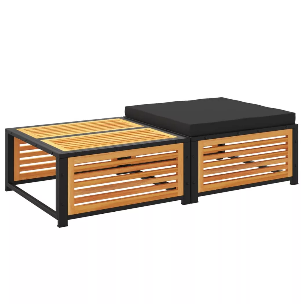 Vidaxl - Table de jardin avec tabouret bois d'acacia massif