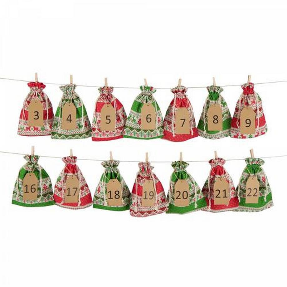 Geschenkidee Adventskalender Weihnachts-Strickpulli, zum selber befüllen  