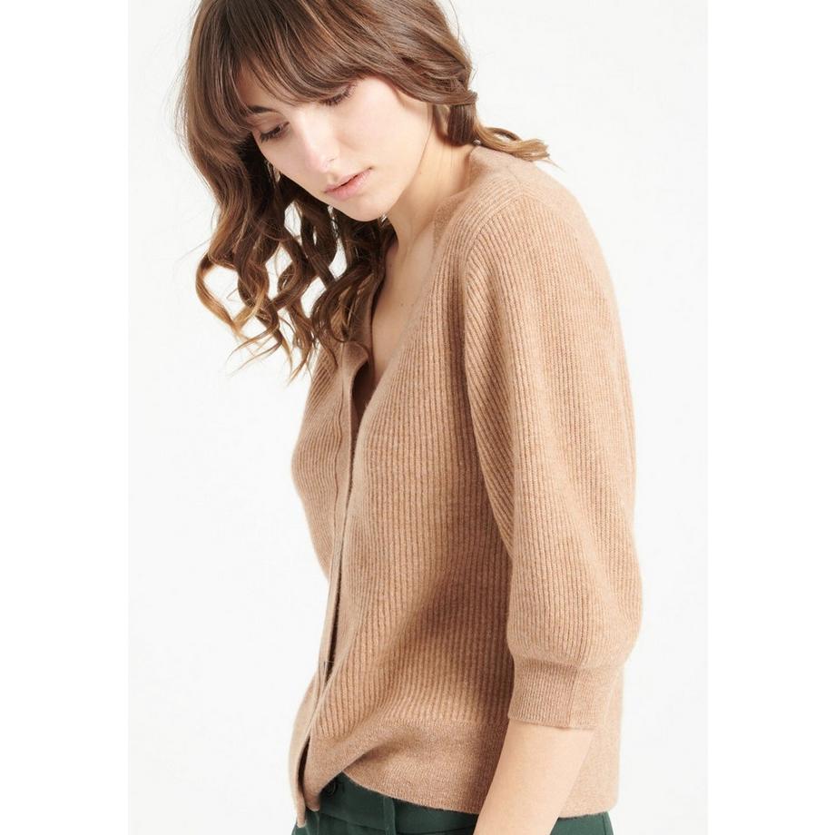 Studio Cashmere8 MIA 13 Cardigan Scollo a V Maniche Corte  