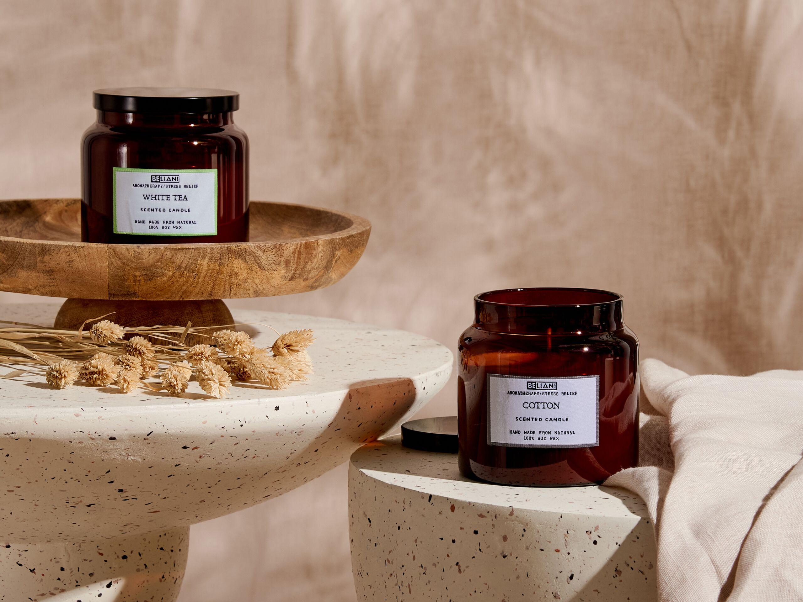 Beliani Lot de 2 bougies parfumées en Cire de soja ABSOLUTE ALCHEMY  