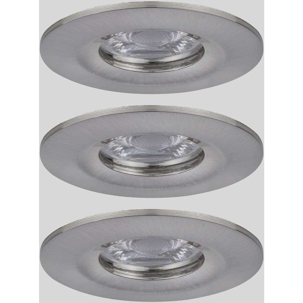 Paulmann EBL Nova mini coin rond rigide IP44 LED 3x4W 310lm fer en fonte/alu  