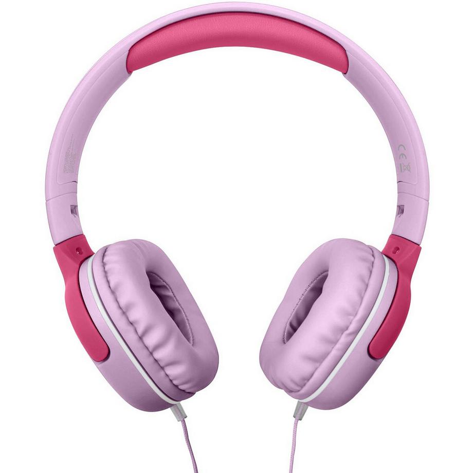 Celly  KidsBeat 2 Kopfhörer, Lautstärke begrenzt auf max. 85 dB, 3,5-mm-Anschluss, Rosa 