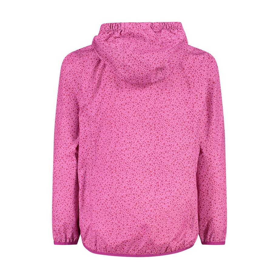 CMP Mädchen Regenjacke mit Kapuze und Allover-Print  