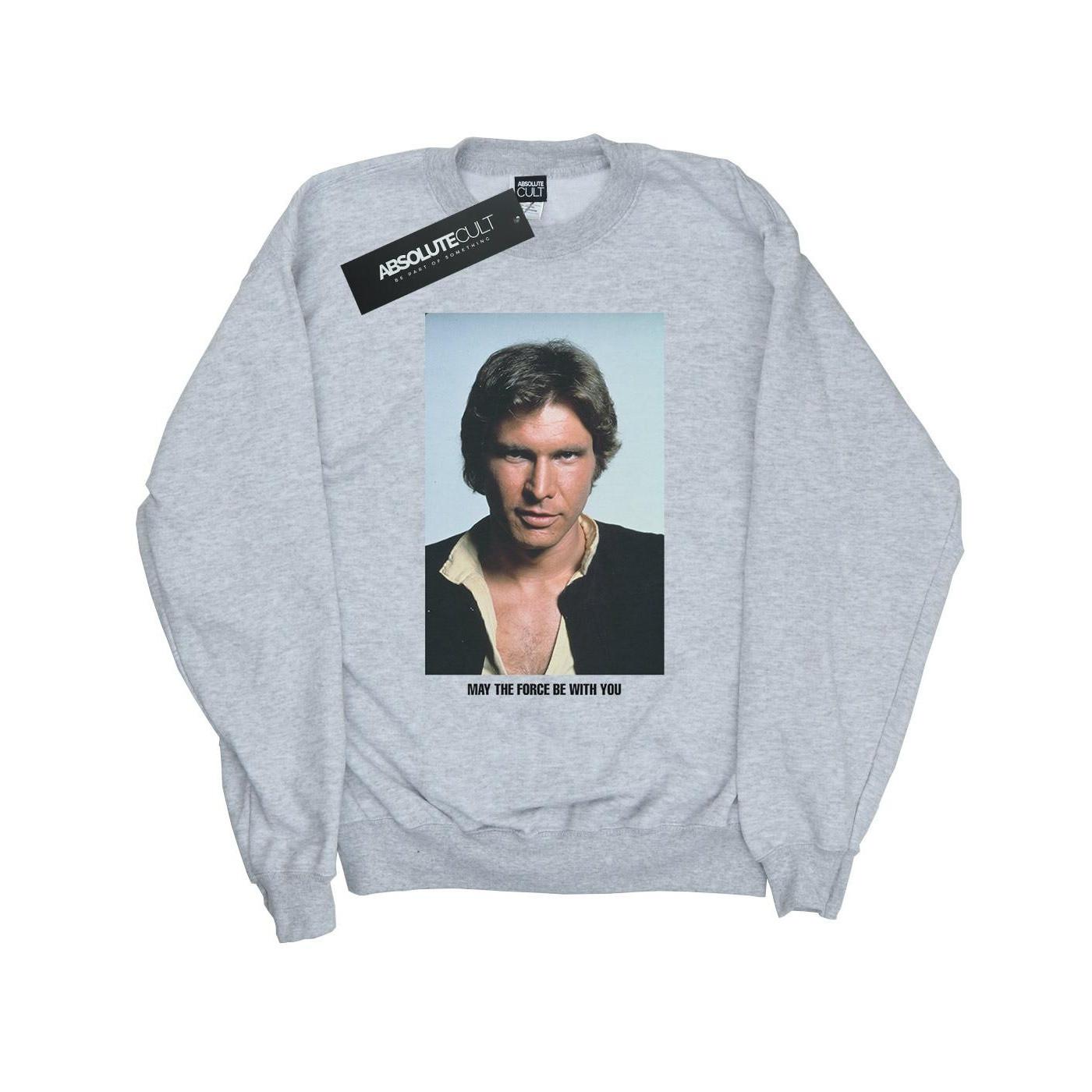 Image of Han Solo May The Force Sweatshirt Jungen Grau 128