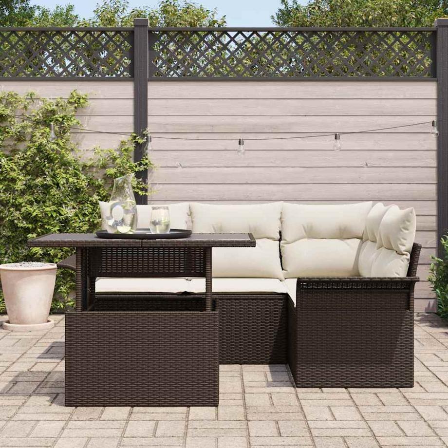 VidaXL Divano modulare Polyrattan  