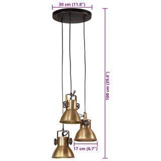 VidaXL Lampe suspendue fer  