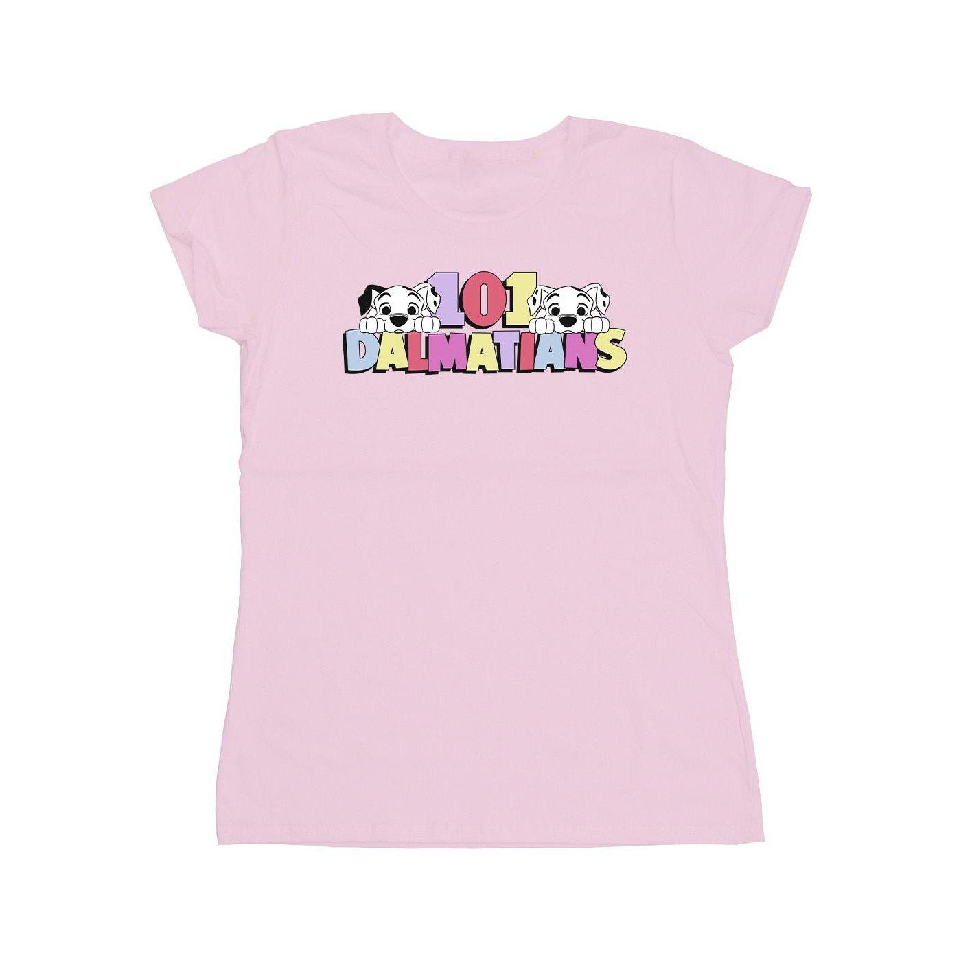 Image of 101 Dalmatians Multi Colour Tshirt Damen Pink XL