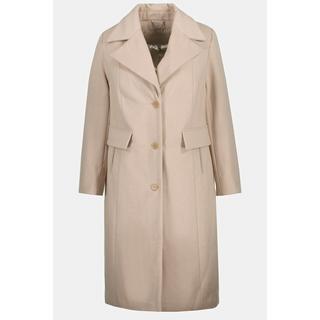 Ulla Popken  Manteau, coupe A, col à revers, doublure en satin 