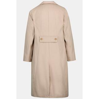 Ulla Popken  Manteau, coupe A, col à revers, doublure en satin 