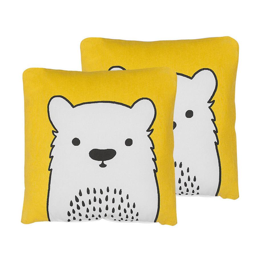 Beliani Set di 2 cuscini en Cotone Moderno WARANASI  