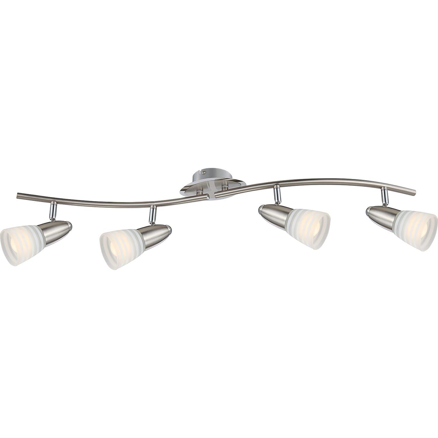 mutoni Spot LED chrome nickel mat 4xE14 LED  