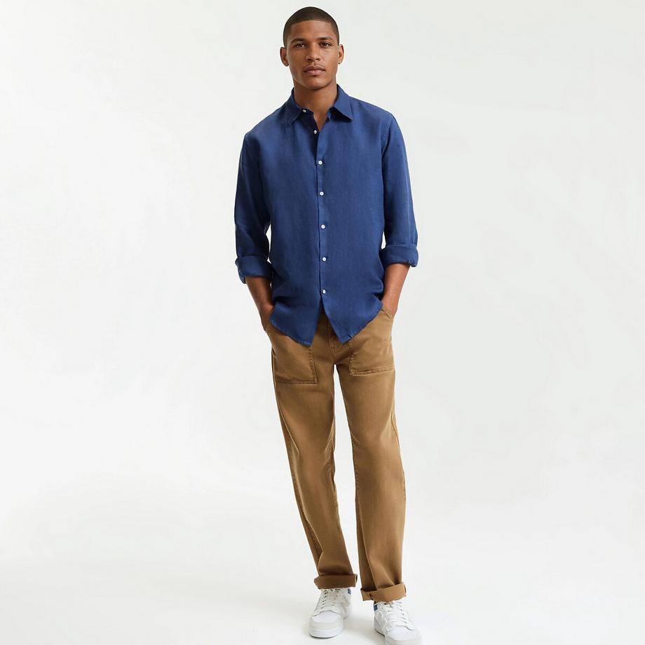 La Redoute Collections Signature Gerades Langarm Leinenhemd  