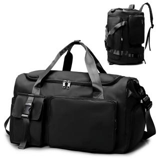 Only-bags.store  Sporttasche Reisetasche mit Schuhfach Nassfach Wasserdichte Trainingstasche Reiseseesack mit Rucksack 