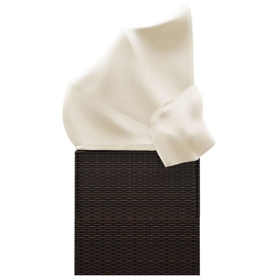 VidaXL Outdoor loungebett poly-rattan  