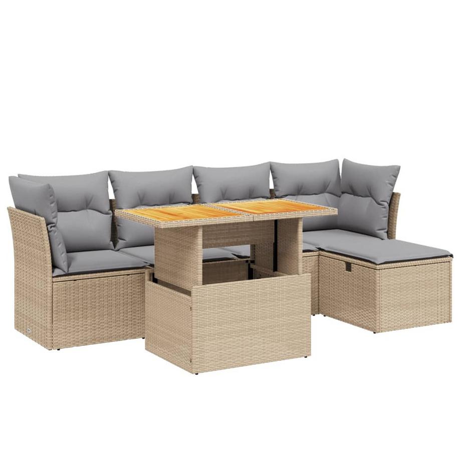 Garten sofagarnitur poly-rattan