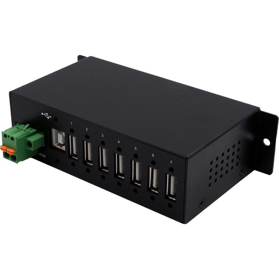 EXSYS  EX-1179HMVS hub di interfaccia USB 2.0 Type-B 480 Mbit/s Nero 