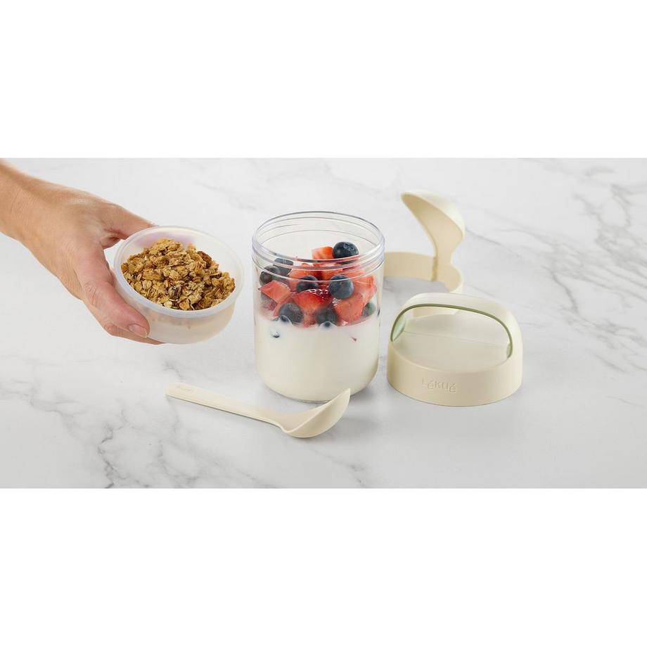 Lékué Joghurtbecher To Go mit Löffel  