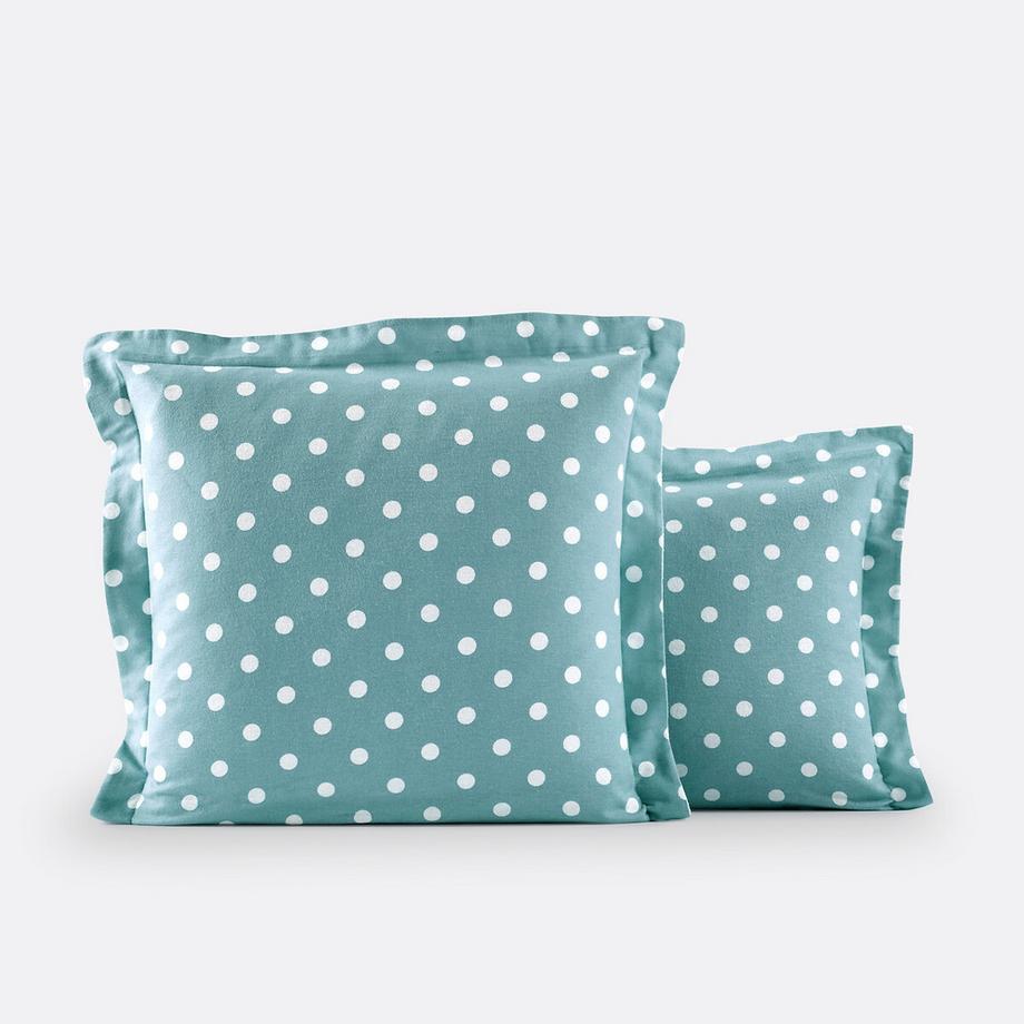 Taie d'oreiller flanelle imprimé pois