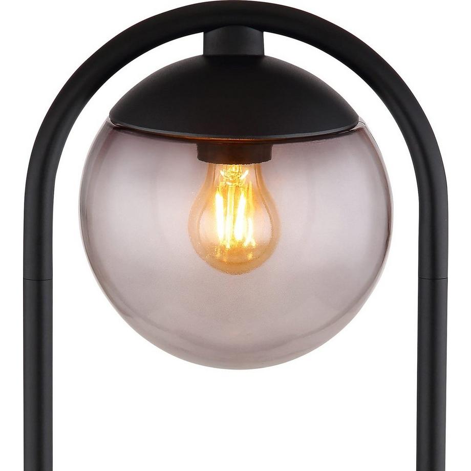 mutoni  Lampada da esterno Michael metallo vetro fumè 1xE27 