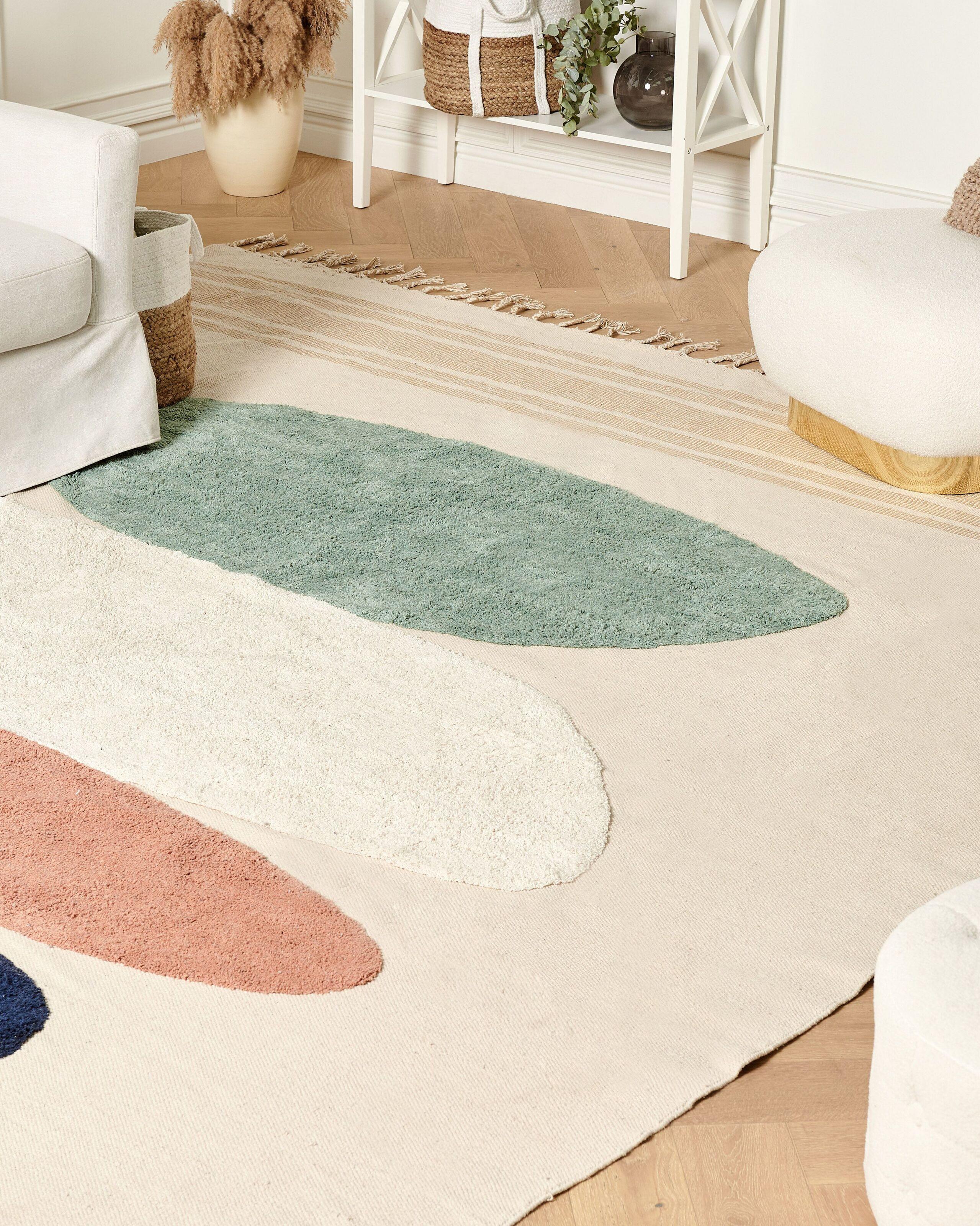 Beliani Tapis en Coton Boho ZEYNAK  