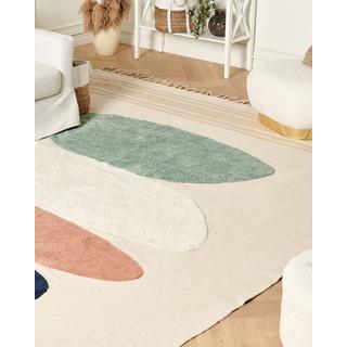 Beliani Tapis en Coton Boho ZEYNAK  