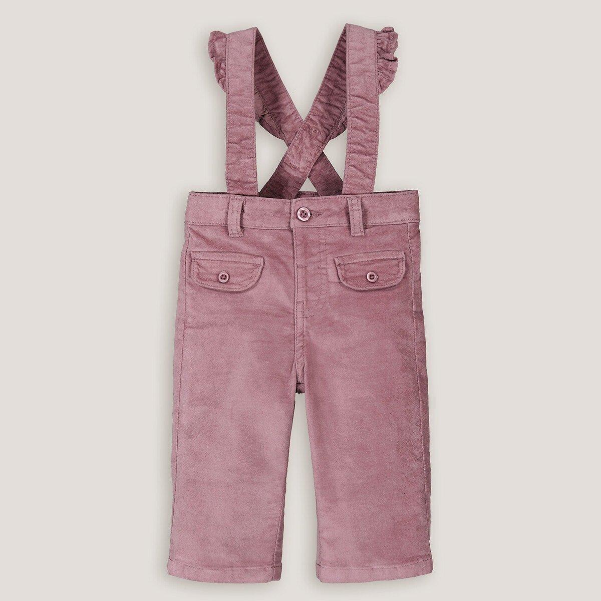 Image of Weite Hose Mit Trägern Unisex Rosa 5-6A