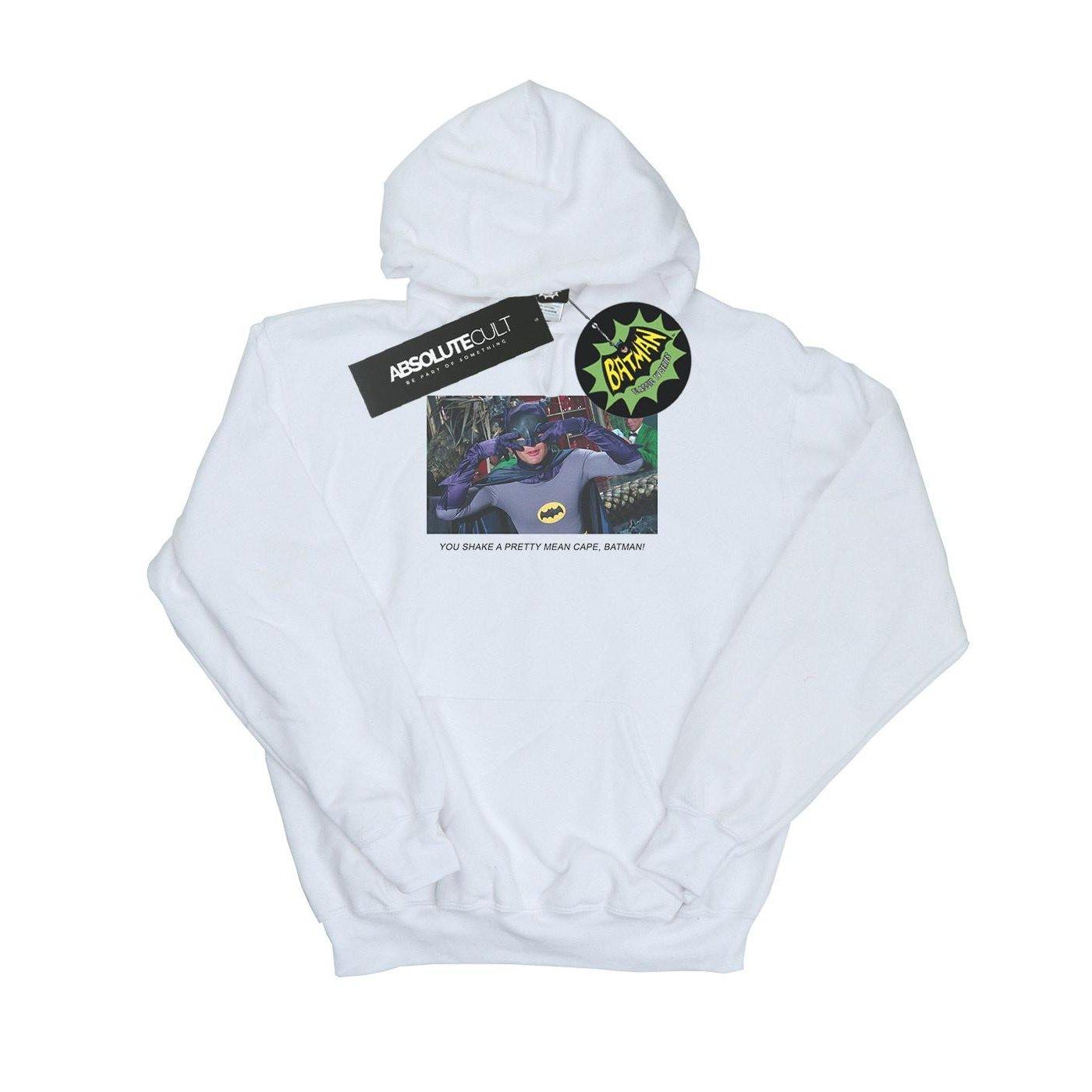 Image of Batman Tv Series Mean Cape Kapuzenpullover Damen Weiss L