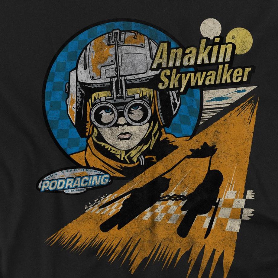 STAR WARS Star Wars Mos Espa Anakin Skywalker Podracing Langarm T-Shirt  