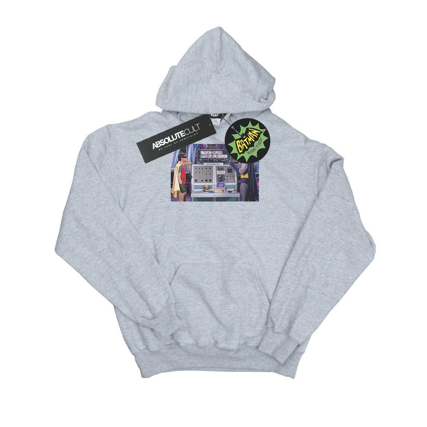 Image of Batman Tv Series Batcomputer Kapuzenpullover Mädchen Grau 116