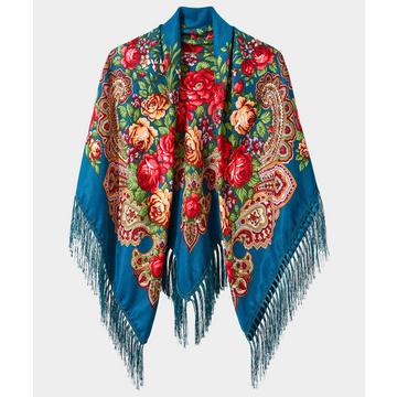 Foulard Petits Pompons Florale