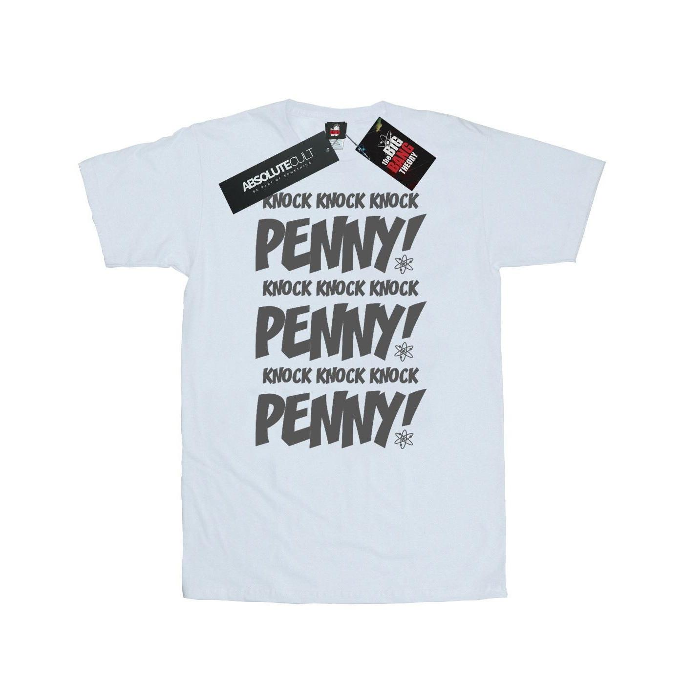 Image of Sheldon Knock Knock Penny Tshirt Herren Weiss L