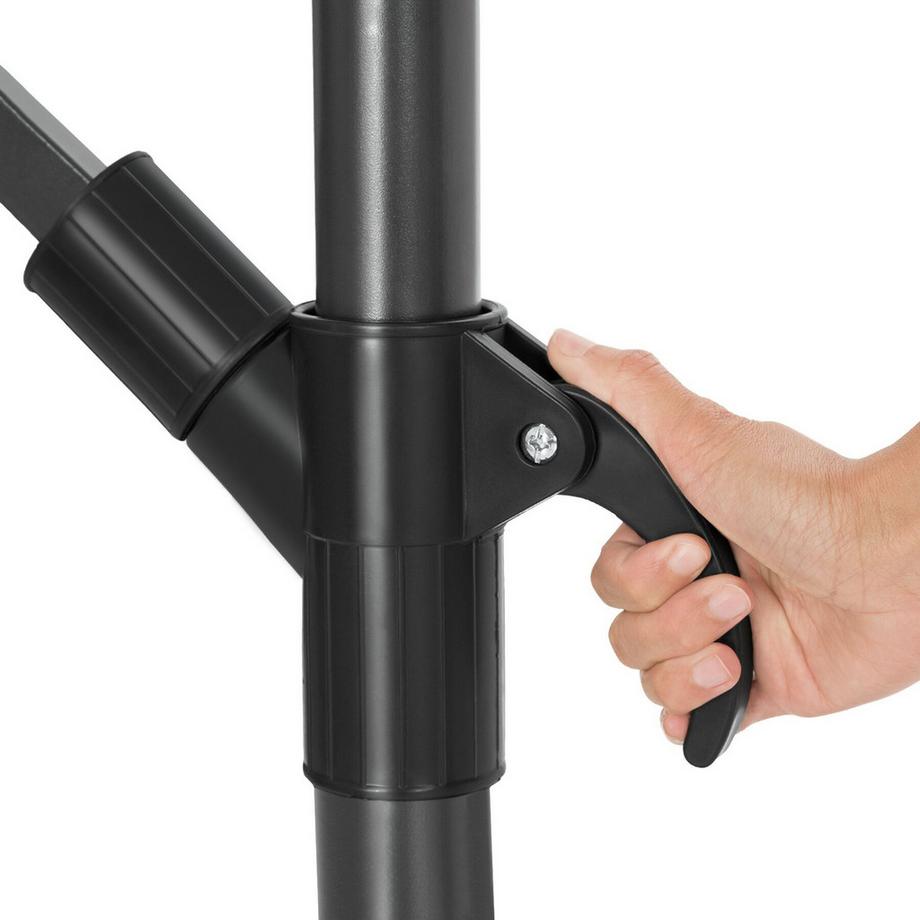 Tectake Parasol SUNNA 250 x 250 cm avec éclairage LED solaire  