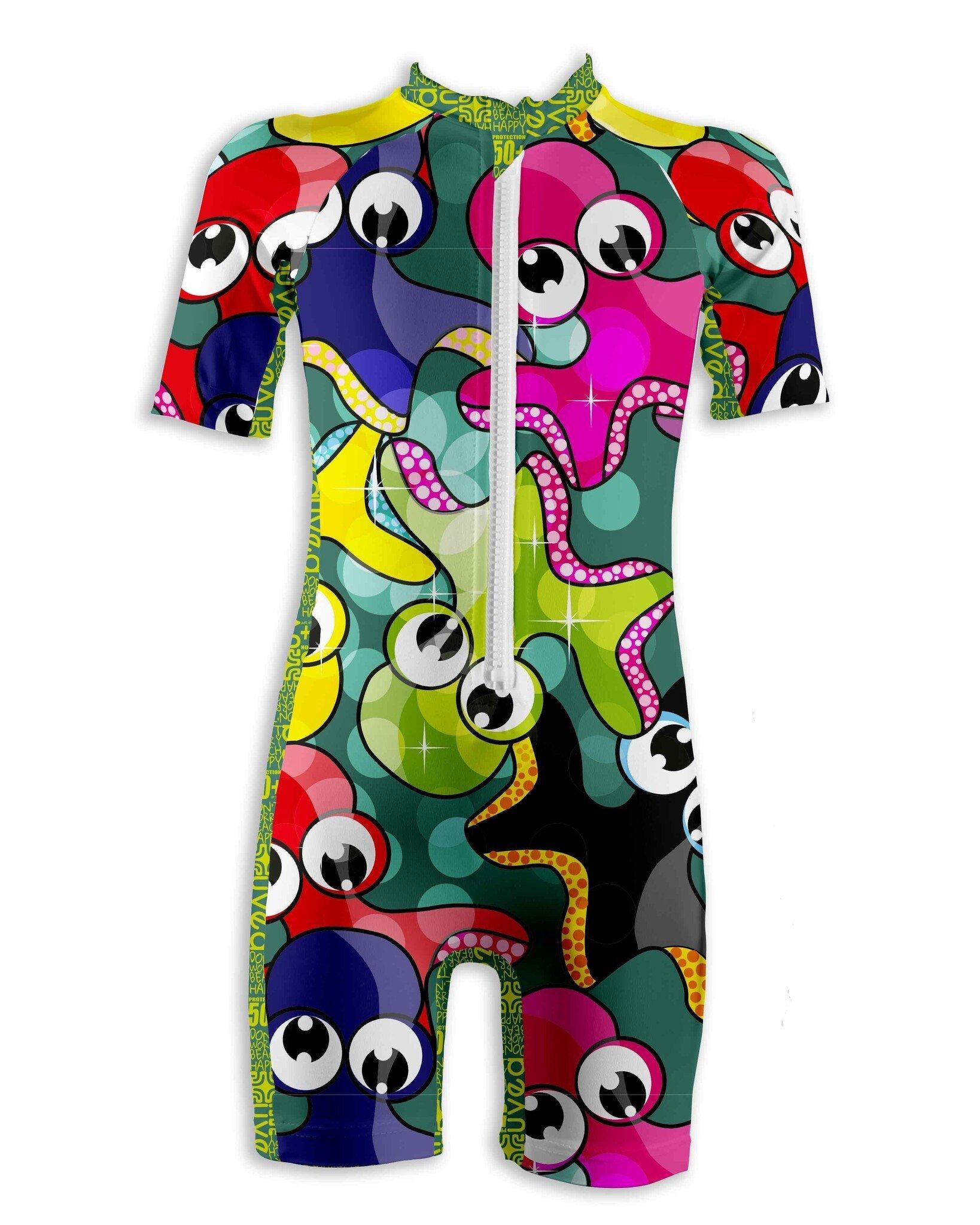 Image of Kinder Badeanzug Monaco Petite Pieuvre Unisex Multicolor 68-74