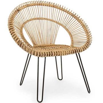 Chaise de jardin en osier Esteban nature