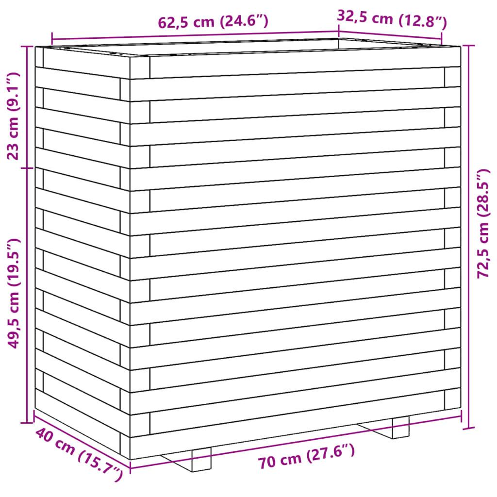 VidaXL Jardinière bois de pin  