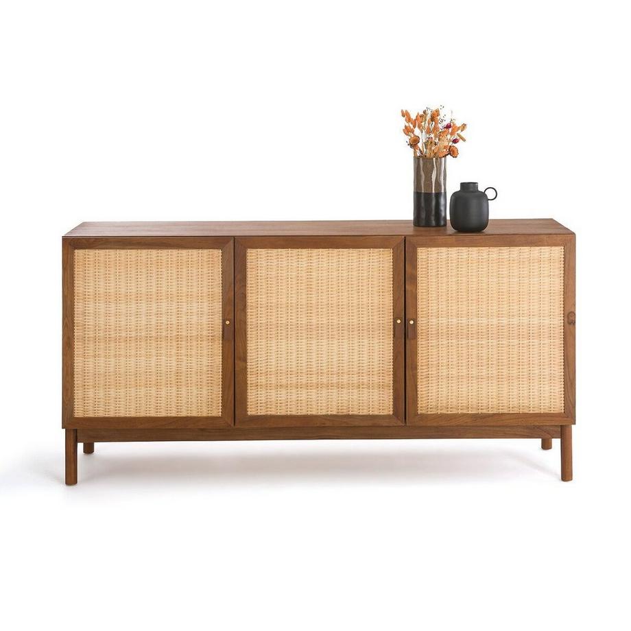 La Redoute Intérieurs  Buffet plaqué teck et rotin 