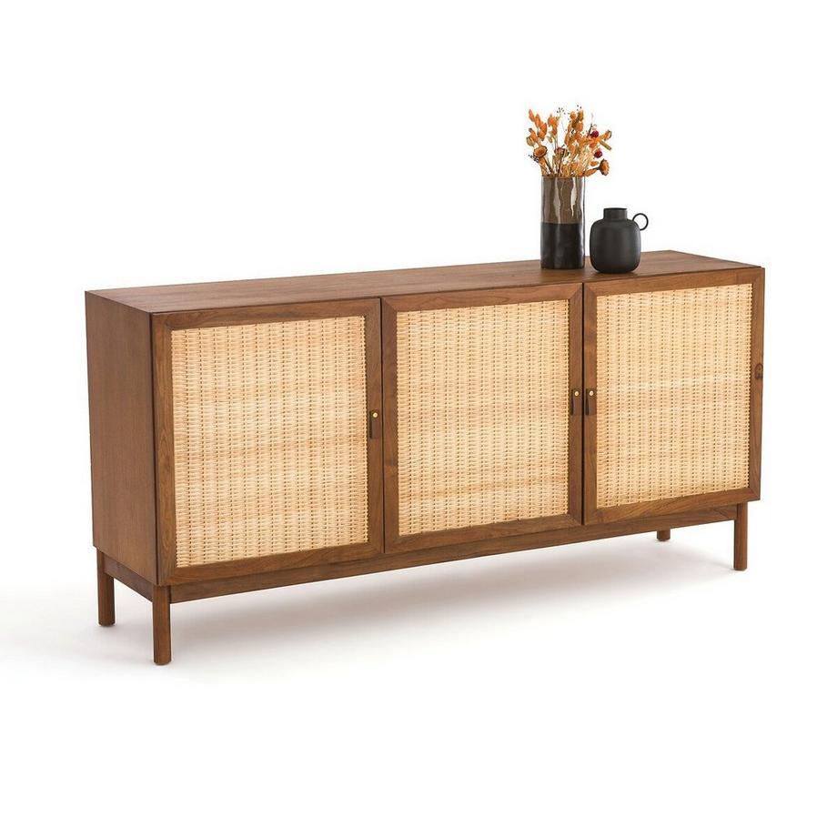 La Redoute Intérieurs  Buffet plaqué teck et rotin 