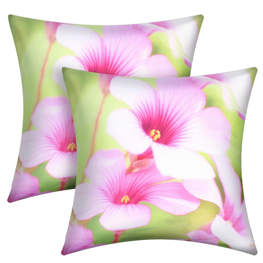 Avizar 2 Stk. Kissenbezüge Hibiskus  