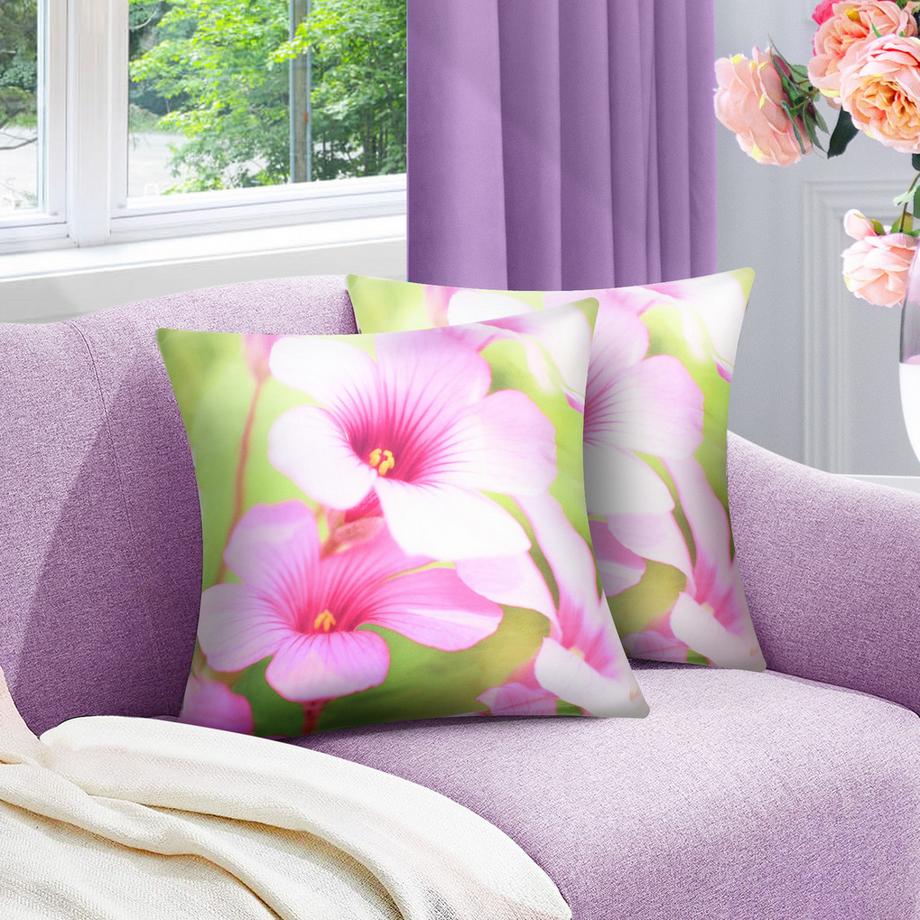 Avizar 2 Stk. Kissenbezüge Hibiskus  