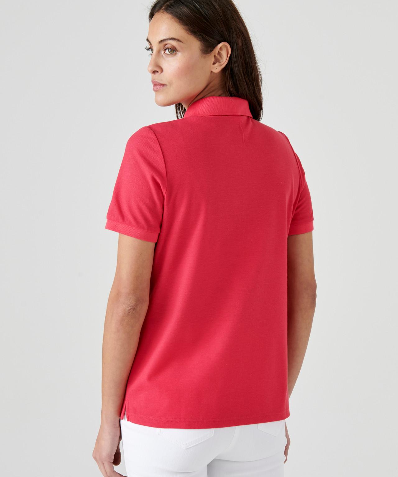 Damart  Kurzärmeliges Poloshirt, Steppmasche. 