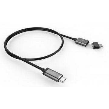 17466 USB Kabel 3 m USB C Grau