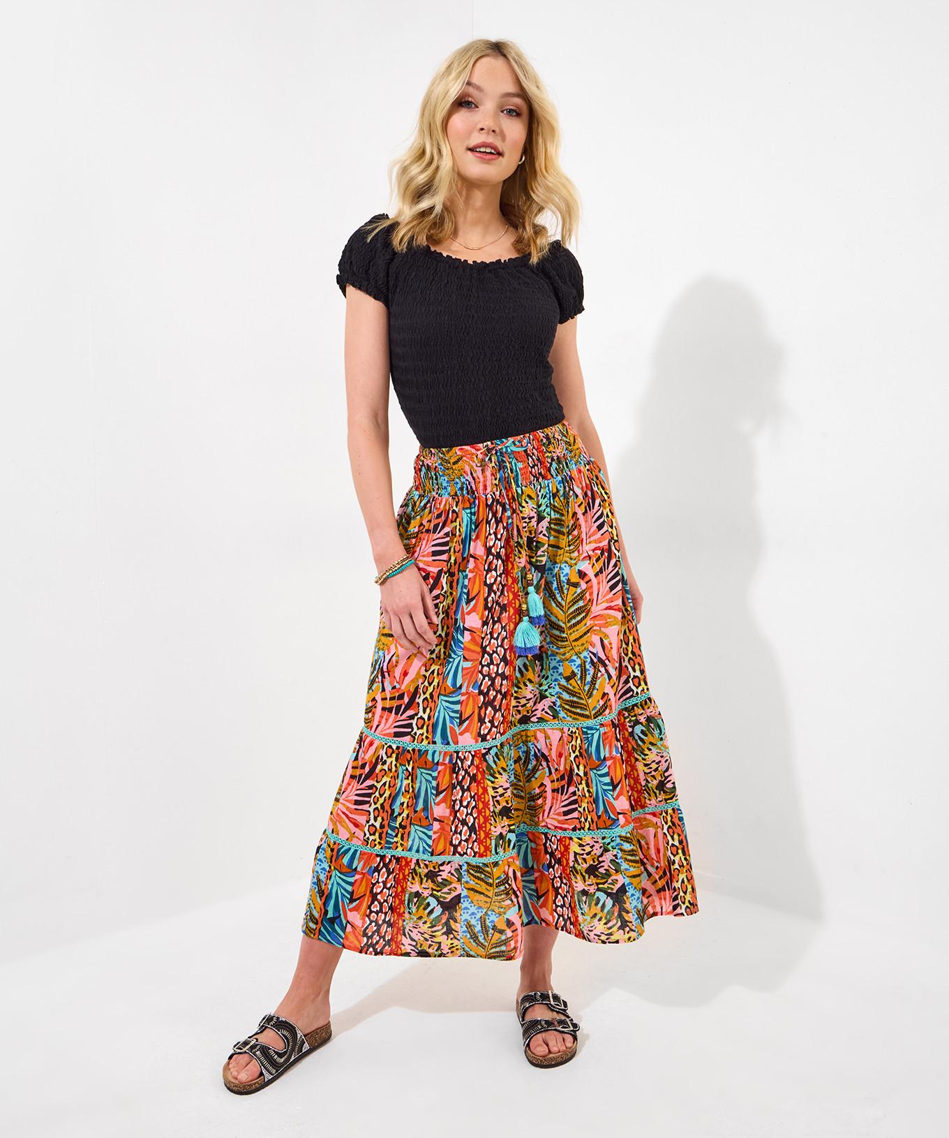 Joe Browns Jupe Longue Dentelle Imprimé Tropical  