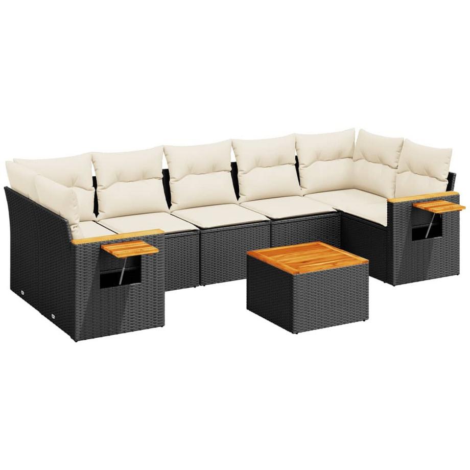 VidaXL set divano da giardino Polirattan  